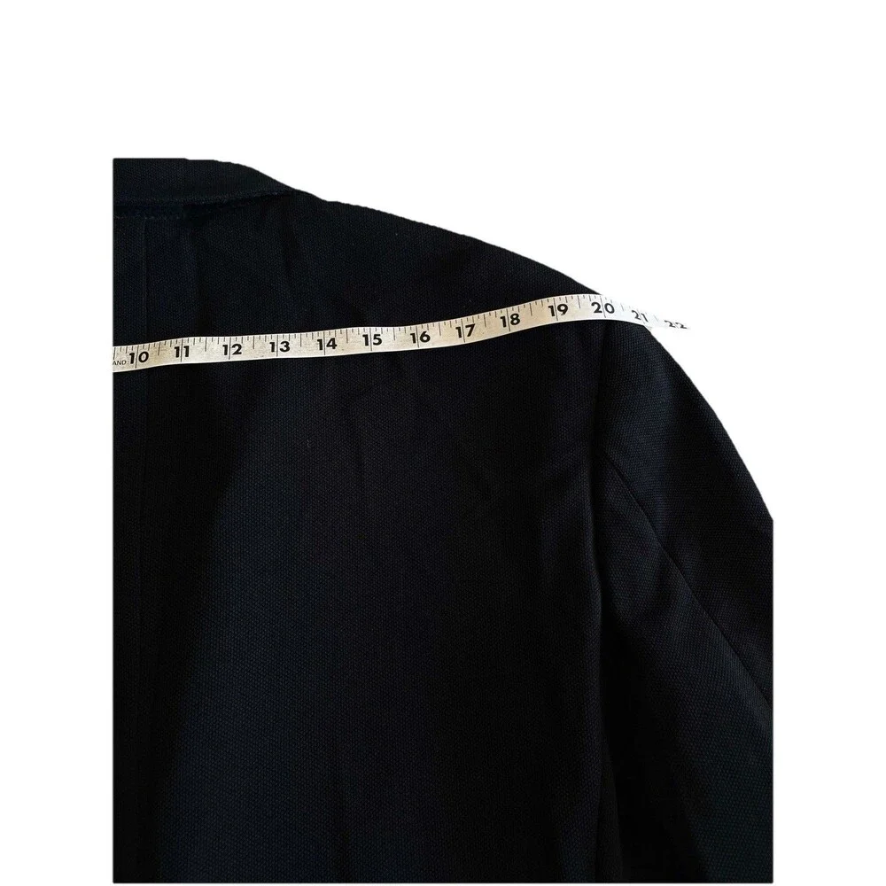 New Barabas Men Blazer 46R Formal Dinner Jacket Gold Buttons Slim Fit Black